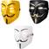 Ultra Adults Guy Fawkes Mask Hacker Anonymous Mask V for Vendetta Halloween Cosplay