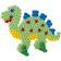 Hama Beads Maxi Transp Pegboard Dinosaur 8215