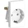 Lauritz Knudsen LK Fuga m/sidejord 1,5 modul - Hvid