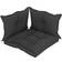 vidaXL 47463 3-pack Cojín de silla Negro (61x60cm)