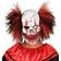 Widmann Masque clown tête de mort cheveux