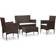 vidaXL 45813 Lounge-Set, Tisch einschl. 2 Stühle & 2 Sofas