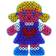 Hama Beads Maxi Pin Plate Transp Girl