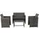 vidaXL 43908 Lounge-Set, 1 Tisch einschl. 2 Stühle & 1 Sofas