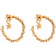 Lily and Rose Capella Hoop Earrings - Gold/Transparent