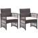 vidaXL 46439 2-pack Havestol