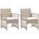vidaXL 46439 2-pack Havestol