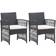 vidaXL 46439 2-pack Havestol
