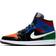 Nike Air Jordan 1 Mid SE Multi Patent W - Black/Hyper Royal/Pine Green/University Red