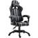 vidaXL Chaise de jeu Gris Similicuir