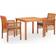 vidaXL 278901 Ensemble repas de patio, 1 Table incluse 2 Chaises