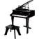 Hape Happy Grand Piano Black