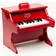 Vilac Piano Rojo De 18 Teclas Con Partitura