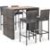 vidaXL 49565 Bargrupp, 1 Bord inkl. 4 Stolar