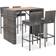 vidaXL 49565 Outdoor Bar Set, 1 Table incl. 4 Chairs