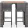 vidaXL 49565 Outdoor Bar Set, 1 Table incl. 4 Chairs