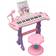 vidaXL Kids' Playroom Toy Keyboard with Stool/Microphone 37-key