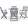 vidaXL 46349 Matgrupp, 1 Bord inkl. 4 Stolar