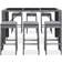 vidaXL 49561 Bargrupp, 1 Bord inkl. 6 Stolar