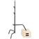 Avenger Pied C-Stand noir 250 cm, base à jambe coulissante