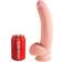 Pipedream King Cock Plus Triple Density Dildo Kiveksillä 25 cm Vaalea iho