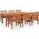 vidaXL 278905 Matgrupp, 1 Bord inkl. 6 Stolar