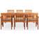 vidaXL 278905 Matgrupp, 1 Bord inkl. 6 Stolar