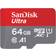 SanDisk Ultra microSDXC Class 10 UHS-I U1 A1 120MB/s 64GB