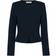 Whistles Collarless Jersey Jacket - Navy