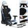 Songmics Footrest Gaming Chair - Black/White