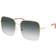 Gucci GG0443S Rectangle Women Sunglasses