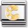 Nomination Composable Classic Link Letter C Charm - Silver/Gold/Transparent