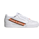 Adidas Continental 80 Wordmark Side Stripe - White Orange Men's