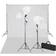 vidaXL Kit Photo Studio Support de Toile de Fond Blanc Eclairage de Studio