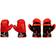 Avento Junior Set Palla Da Box Nero rosso Con Riflesso 41be