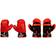 Avento Punching-ball De Boxeo Para Niños 41be, Negro Rojo