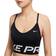 Nike Pro Indy Light Support Sports Bra - Black/White/Metallic Silver