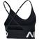 Nike Pro Indy Light Support Sports Bra - Black/White/Metallic Silver