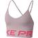 Nike Pro Indy Light Support Sports Bra - Plum Chalk/Hot Punch/Metallic Silver