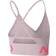 Nike Pro Indy Light Support Sports Bra - Plum Chalk/Hot Punch/Metallic Silver