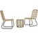 vidaXL 48583 Caféset, 1 Bord inkl. 2 Stolar