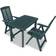 vidaXL 275078 Café-Set, 1 Tisch einschl. 2 Stühle
