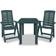 vidaXL 275078 Café-Set, 1 Tisch einschl. 2 Stühle