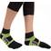 ToeToe Micro-Fibre Running Socks Unisex - Black/Green