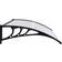 vidaXL Black, Transparent Door Canopy