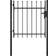 vidaXL Door Fence Gate with Spear Top 100x125cm