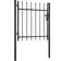 vidaXL Door Fence Gate with Spear Top 100x125cm