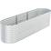 vidaXL Raised Garden Bed 320x80x81 cm In Acciaio Zincato Argento 80x320x81cm