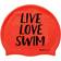 Buddyswim Live Love Swim Silicone Cap Sr