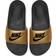 Nike JDI Benassi Slide Black Metallic Gold Women's